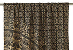 Popular Handicrafts Indian Hippie Bohemian Beautiful Elephant Color Mandala Curtain Panels Black Gold - color: Black Gold, size: 38"W x 83"L (Pack of 2)
