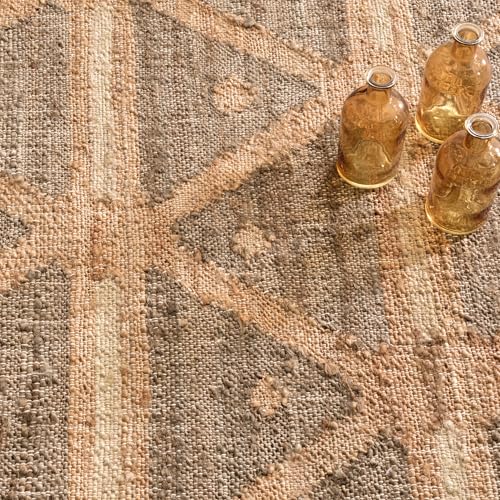 Dash & Albert Rumi Handwoven Jute Rug, 9.5 X 13.5 Feet, Browns Geometric Pattern - color: Rumi Brown, size: 9'6" x 13'6" (Rectangular)