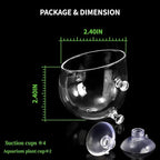 2 PCS Aquarium Plant Holder Top Hanging Fish Tank Plant Pot Aquarium Planter Cups for Water Feature Decoration