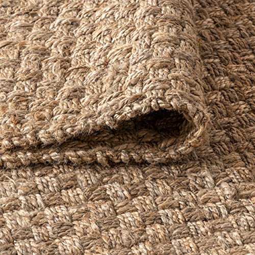 JONATHAN Y Estera Hand Woven Boucle Chunky Jute Natural Indoor Area Rug, 9x12, Bohemian, Transitional, Easy-Cleaning for Living Room, Bedroom, Kitchen, Pet Friendly, Non-Shedding (NFR102A-9) - color: Natural, size: 9' x 12' (Rectangular)