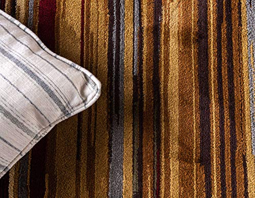 Unique Loom Barista Collection Area Rug - Icatu (9' x 12' Rectangle, Beige/ Brown) - size: 9' x 12' (Rectangular)
