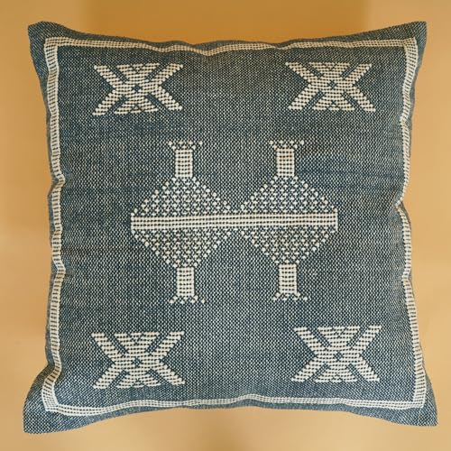 Indian Cotton Cushion Cover Sabra Kilim Pillow Cover Designer Decorative Sofa 18x18 Inche Handwoven Cushion Case for Farmhouse Home Decor Spring Decorative Pillow (Pattern 10) - color: Pattern 10