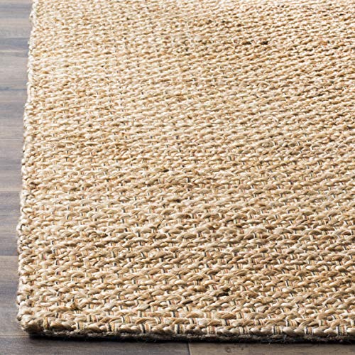 SAFAVIEH Natural Fiber Collection Accent Rug - 4' x 6', Natural, Handmade Farmhouse Jute, Ideal for High Traffic Areas in Entryway, Living Room, Bedroom (NF870A) - size: 4' x 6' (Rectangular)