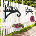 Hanging Plant Bracket Heavy Duty Iron Ornamental Gnome Silhouette Hanging Plant Hangers Outdoor 12 inch Hanging Basket Bracket Hook Wall Mounted for Flower Pot, Lantern, Bird Feeder, Wind Chimes - color: Gnome