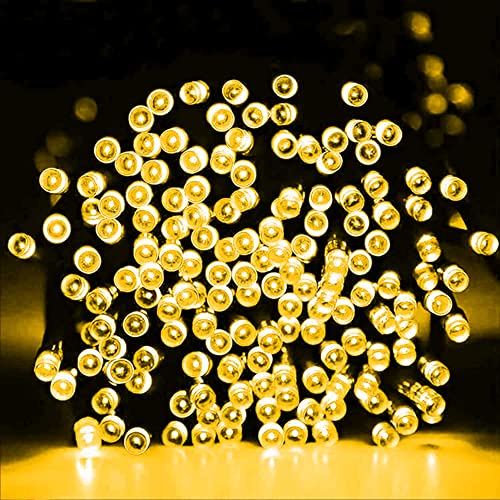 Dazzle Bright Christmas String Lights, 100 LED 33 FT Connectable Fairy Lights with 8 Modes, Waterproof Christmas Decorations for Indoor Outdoor Holiday Party Home Tree Decor (Warm White) - color: Warm White