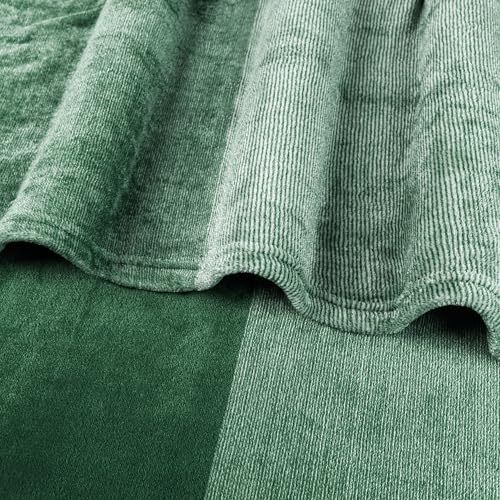 PAVILIA Green Ombre Fleece Throw Blanket 50x60, Soft Lightweight Flannel Blanket for Couch Sofa Bed, Plush Emerald Gradient Microfiber Decorative Throw Gift - color: Gradient - Green, size: 50 x 60 Inches - Throw