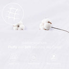 Cosy Family 100% Cotton Muslin Bed Blanket - Breathable & Lightweight, 4 Layer, White, 80x90 Inches