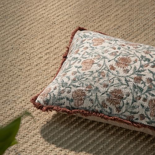 Decorative Throw Pillow Covers, Set of 2 (White Mahogany, 12" x 20" (Pack of 2)) - color: White Mahogany, size: 20" x 12" (Pack of 2)