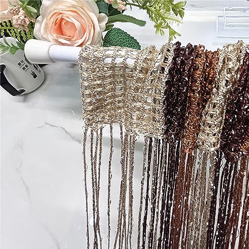 ave split Decorative Door String Curtain Wall Panel Fringe Window Room Divider Blind Divider Tassel Screen Home 100cm200cm (#018317) - color: #018317