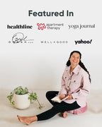 Mindful Modern Velvet Meditation Cushion | Luxe Zafu Yoga Floor Pillow Seat | Posture Support | Buckwheat Hull Filled | Large Round Cushion with Removable Washable Cover + Carry Handle