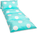 Butterfly Craze Floor Pillow Case, Mattress Bed Lounger Cover, Polka Aqua, Queen Size - Cozy Seating Solution for Kids & Adults, Recliner Cushion, Perfect for Reading, TV Time (Pillow Not Included)