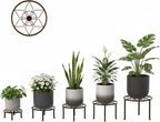 5-Pack Heavy Duty Flower Pot Stands Holder for Multiple Plant,Potted Plant Holder Round Plant Shelf for Planter for Living Room,Garden Home