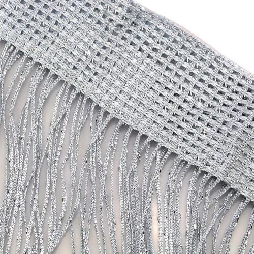 1x2 M Door String Curtain Rare Flat Silver Ribbon Thread Fringe Window Panel Room Divider Cute Strip Tassel for Wedding Coffee House Restaurant Parts, Grey - color: Grey