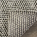 SAFAVIEH Natura Collection Accent Rug - 2' x 3', Silver, Handmade Wool Blend, Textured Design, Ideal for Hallway, Bedroom, Foyer (NAT620C) - color: Silver, size: 2' x 3' (Rectangular)