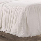 Lush Decor Ruffle Skirt Bedspread Set - 2-Piece Luxurious Farmhouse Bedding - Elegant Ruffle Detail - Timeless Style - Soft Lightweight Sheets - Twin, Blush