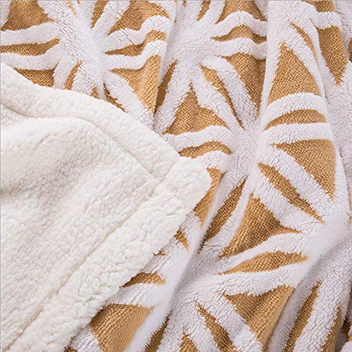 UKELER Yellow Sherpa Fleece Blanket Ultra Plush Lightweight Throw Blankets Cozy Soft Luxury Blanket for Couch Bed 60'' x 50'' - color: C-yellow, size: 50''x60''
