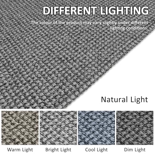 Hallway Washable Runner Rug 2x3 Small Washable Area Rugs Indoor Door Mat Front Door Mat Non Slip Rubber Backed Entryway Rug Cotton Entrance Doormat for Foyer Bathroom Kitchen Bedroom(Grey/Dark Grey) - color: Grey/Dark Grey, size: 2x3