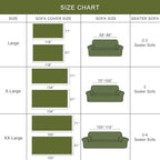 ROOMLIFE Sofa Covers for 3 Cushion Couch Boho Style Green Block Sectional Couch Covers Practical Futon Sofa Slipcover Versatile Couch Cover Blanket for Dogs Cats Couch Protector, 71"x134"