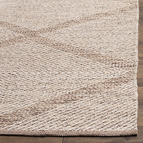 SAFAVIEH Montauk Collection Runner Rug - 2'3" x 11', Beige, Handmade Cotton, Ideal for High Traffic Areas in Living Room, Bedroom (MTK821E) - color: Beige, size: 2'3" x 11' (Runner)