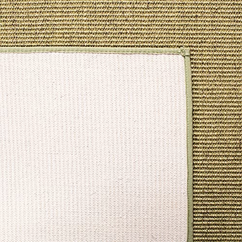 Martha Stewart x SAFAVIEH Area Rug Collection - 2'3" x 8' Runner, Green, Sisal & Jute, Farmhouse Style, Ideal for Living Room, Bedroom, Foyer, Hallway (MSR9501Y) - color: Green, size: 2'3" x 8' (Runner)