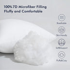 MIULEE Throw Pillow Insert Premium Pillow Stuffer Sham Square for Decorative Cushion Bed Couch Sofa 14x14 Inch