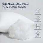 MIULEE 20x20 Inch Throw Pillow Insert Set of 4,Premium Pillow Stuffer Sham Square for Decorative Cushion Bed Couch Sofa