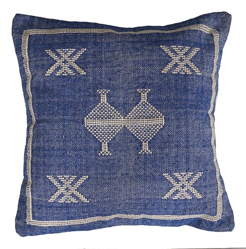 Indian Cotton Cushion Cover Sabra Kilim Pillow Cover Designer Decorative Sofa 18x18 Inche Handwoven Cushion Case for Farmhouse Home Decor Spring Decorative Pillow (Pattern 28) - color: Pattern 28