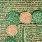 SAFAVIEH Cape Cod Collection 2' 3" x 8' Green / Natural CAP201Y Handmade Boho Braided Jute & Cotton Entryway Foyer Living Room Bedroom Kitchen Runner Rug - color: Green/Natural, size: 2'3" x 8' (Runner)