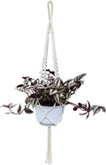 Plant Hanger, Indoor Hanging Planter Basket, Beads Decorative Flower Pot Holder, for Indoor Outdoor Boho Home Decor 35 Inch, Ivory (POTS NOT Included)