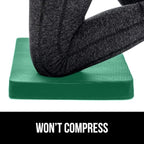 GORILLA GRIP Extra Thick Patent Pending Supportive Foam Kneeling Pad, Large Cushion Knee Pads for Gardening, Baby Bath Time, Dirt and Water Resistant, Workout and Garden Supplies, 17.5x11, Green