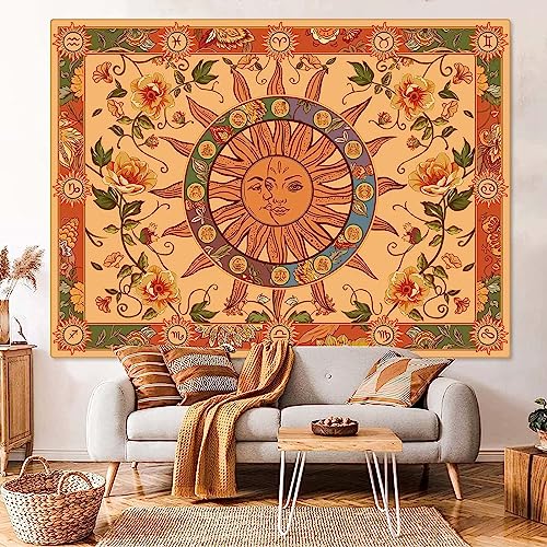 Kanuyee Blacklight Skull Tapestry Wall Hanging Tapestry Neon Tapestries For Bedroom Skeleton Horror tapestry UV Room Decor Skull2 60×80 Inches - color: Yellow, size: 80"L x 60"W