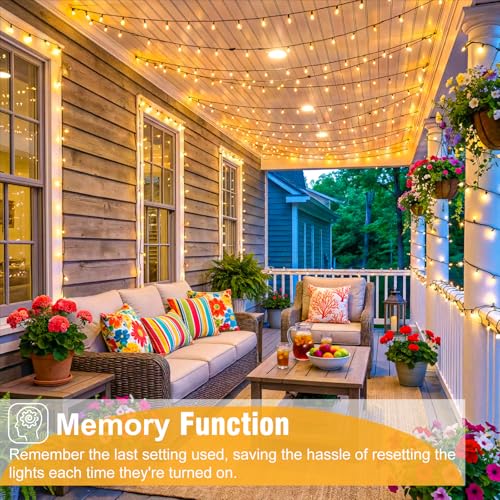 Warm White Christmas Lights Outdoor, 66FT 200 LED Plug in Christmas Tree Lights Waterproof, 8 Modes Connectable String Lights for Outside Indoor Patio Garden Wedding Party Holiday Decorations - color: Warm White, size: 66FT 200 LED