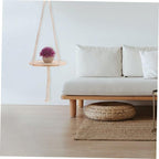 Hanging Woven Flower Basket Holder Natural Macrame Plant Pot Tray for Use for Plants Like and Ferns Decor