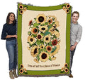 Pure Country Weavers Memorial Sunflowers Blanket - Gift Tapestry Throw Woven from Cotton - Made in the USA (72x54) - color: Sunflowers, size: 72" x 54"