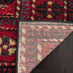 SAFAVIEH Vintage Hamadan Collection Accent Rug - 2'7" x 5', Red & Multi, Oriental Persian Design, Non-Shedding & Easy Care, Ideal for High Traffic Areas in Entryway, Living Room, Bedroom (VTH213A)