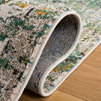 SAFAVIEH Madison Collection Accent Rug - 2'2" x 4', Green & Turquoise, Modern Abstract Design, Non-Shedding & Easy Care, Ideal for High Traffic Areas in Entryway, Living Room, Bedroom (MAD460Y) - color: Green/Turquoise, size: 2'2" x 4' (Rectangular)