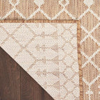 Nourison Home Positano Jute 2'2" x 10' Area Rug - Easy Clean, Non Shedding, Bed Room, Living Room, Dining Room, Kitchen (10' Runner) - color: Jute, size: 2'2" x 10' (Runner)
