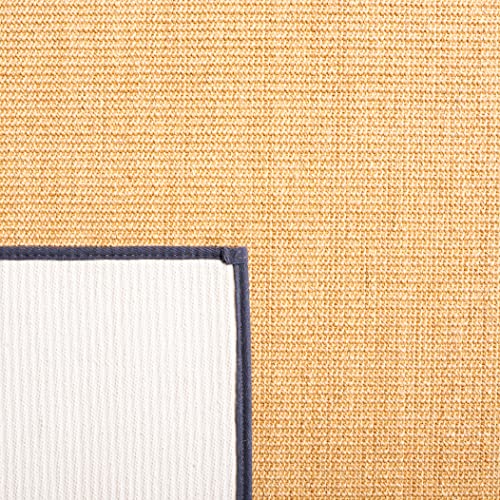 Martha Stewart SAFAVIEH x Collection Area Rug - 2'3" x 8' Runner, Natural & Grey, Sisal & Jute, Ideal for Living Room, Hallway, Foyer, Entryway, Bedroom (MSR9501G) - color: Natural/Grey, size: 2'3" x 8' (Runner)