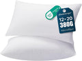 Phantoscope Pillow Inserts, 100% Virgin Fiber Hypoallergenic Polyester Throw Pillow Inserts, Square Pillows for Couch, Sofa, Bed, 12x20 Inch (Pack of 2)