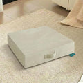 20 inches Meditation Floor Pillow Square Large Floor Cushions for Adults, Thick Memory Foam Seat Cushions for Yoga, Living Room, Sofa, Tatami, Bay Window Beige