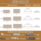 ROOMLIFE Brown Couch Covers for Sofa, Sofa Covers Washable Non Slip Furniture Protector Couch Sofa Covers for 3 Cushion Couch, Breathable Sofa Slipcovers Couch Cover Blanket with Tassels 71" X 134"
