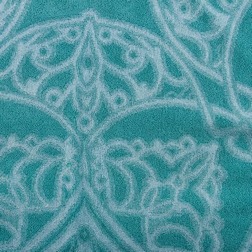 100% Cotton Throw Blanket for Couch Sofa or Bed All Season Terry Blankets & Throws, Lightweight & Breathable Cotton Blanket, Picnic Rug, Terry Bed Sheet (Turquoise) - color: Turquoise