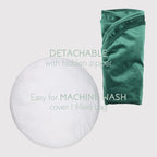Velvet Floor Pillows Round Chair Cushion Couch Throw Pillow Soft Pouf Seat Mattress Bean Bag for Reading Nook Play Room (25.6",Green)