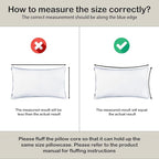 12x20 Pillow Insert Set of 2 – Soft Lumbar Pillow Inserts, Rectangular Cushion Inserts, Hypoallergenic Virgin Microfiber Filling, Machine Washable