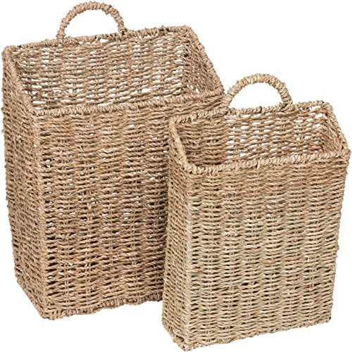Trademark Innovations Hanging Wall Mounted Baskets - Set of 2 (Large) - size: Large