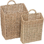 Trademark Innovations Hanging Wall Mounted Baskets - Set of 2 (Large) - size: Large