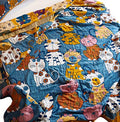 MEJU Kitty Cats Kids Child Muslin Blanket Throw Reversible Cover for Bed Sofa Couch, 100% Combed Cotton 4 Layer Soft Warm Quick Dry Throw Blanket Bed Coverlet Quilt Sheet Blue Twin 60 in x 80 in - color: Cats Blue, size: Twin 60 in x 80 in