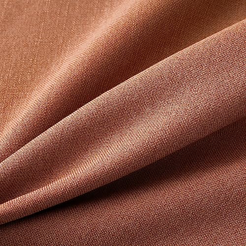 MIULEE Pack of 2 Decorative Linen Burlap Pillow Covers Farmhouse Boho Accent Pillowcases for Sofa Car Couch Bedroom Living Room Decor 18x18 Inch Rust - color: Rust, size: 18" x 18" (Pack of 2)