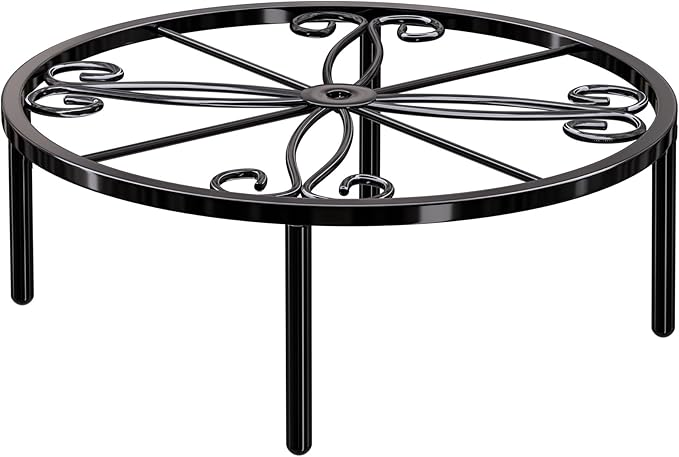 10.24IN Short Plant Stand-Heavy Duty Flower Pot Stand, Potted Plant Holder, Anti-rust Metal Plant Pot Shelf for Room Indoor and Outdoor Courtyard, Gardens.