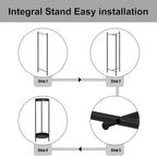 2 Tiers Tall Plant Stand - 30" Indoor Outdoor Metal Flower Pot Holder Shelf for Multiple Plants, Removable Display Rack for Living Room Bedroom Patio Garden & Balcony Corner (Black)